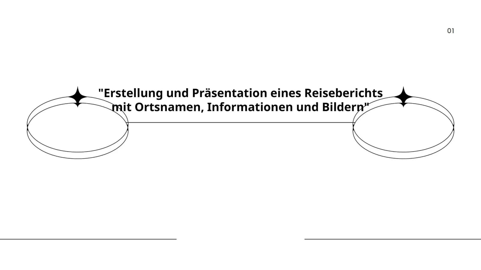 Erstellung und Präsentation eines Reiseberichts mit Ortsnamen, Informationen und Bildern 1