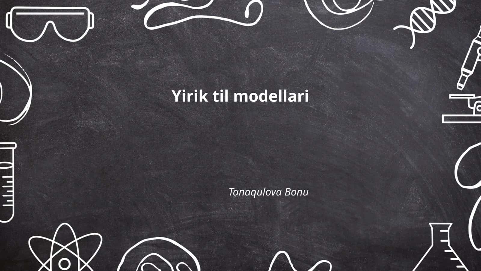 Yirik til modellari 1