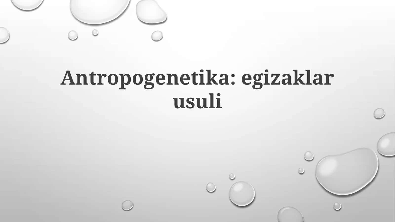 Egizaklar usuli 1