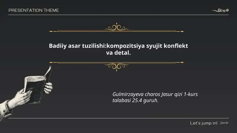 Badiiy asar tuzilishi 1