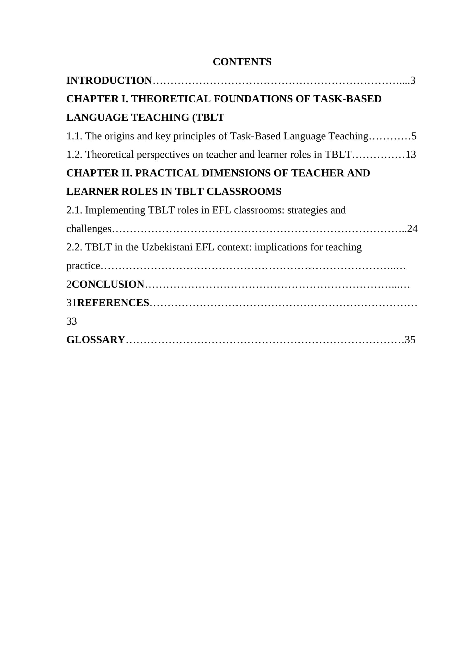 Teacher and learner roles in task-based language teaching (TBLT) 1