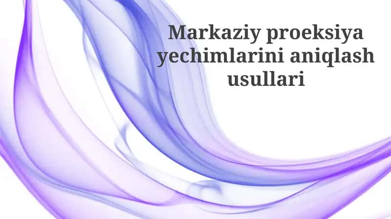 Kamera Modellari va Parametrlari 1