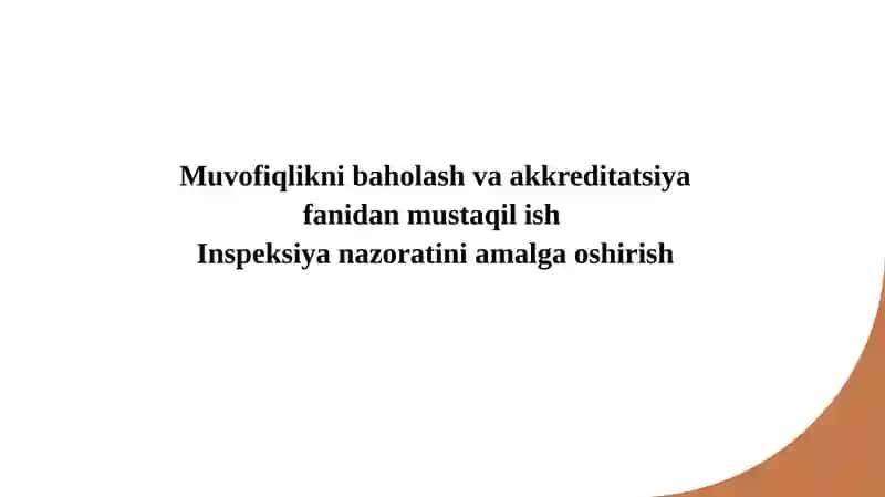 Inspeksiya nazorati