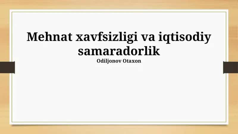 Xavfsizlikka Investitsiyalar va Uning Iqtisodiy Foydasi 1