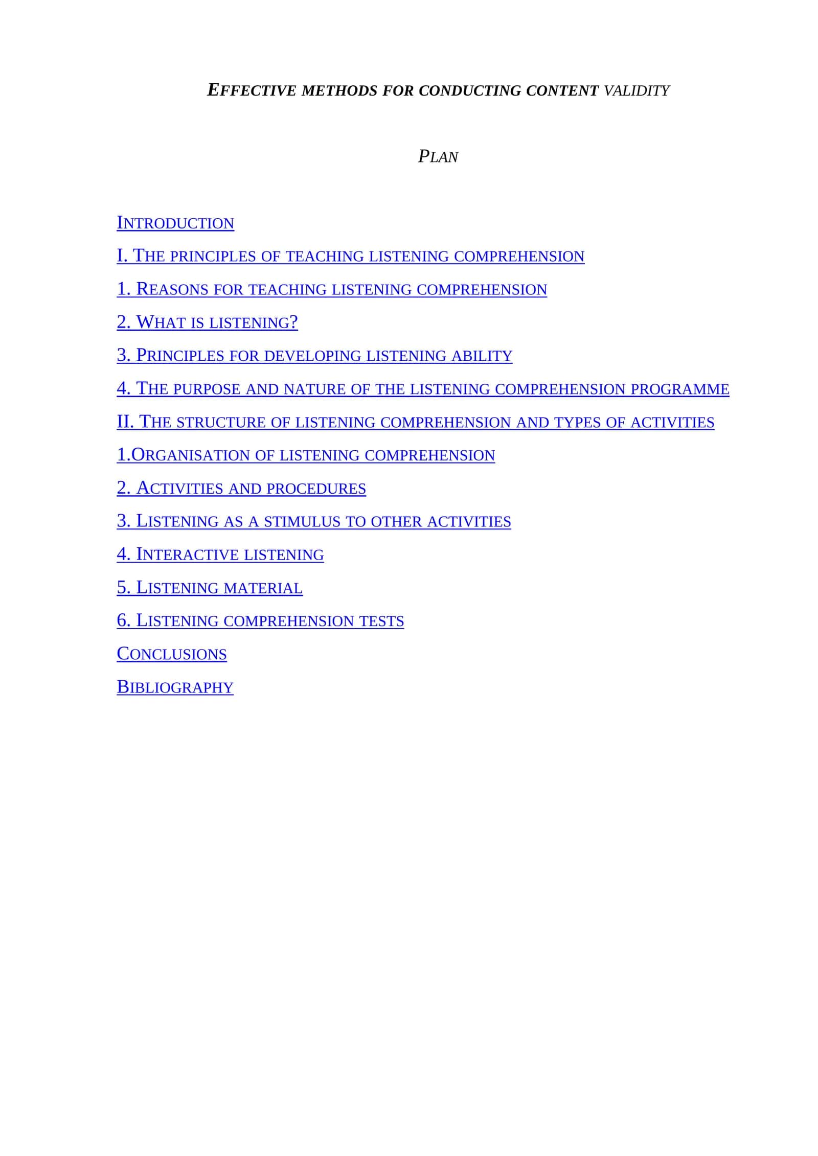 Principles of Teaching Listening Comprehension 1