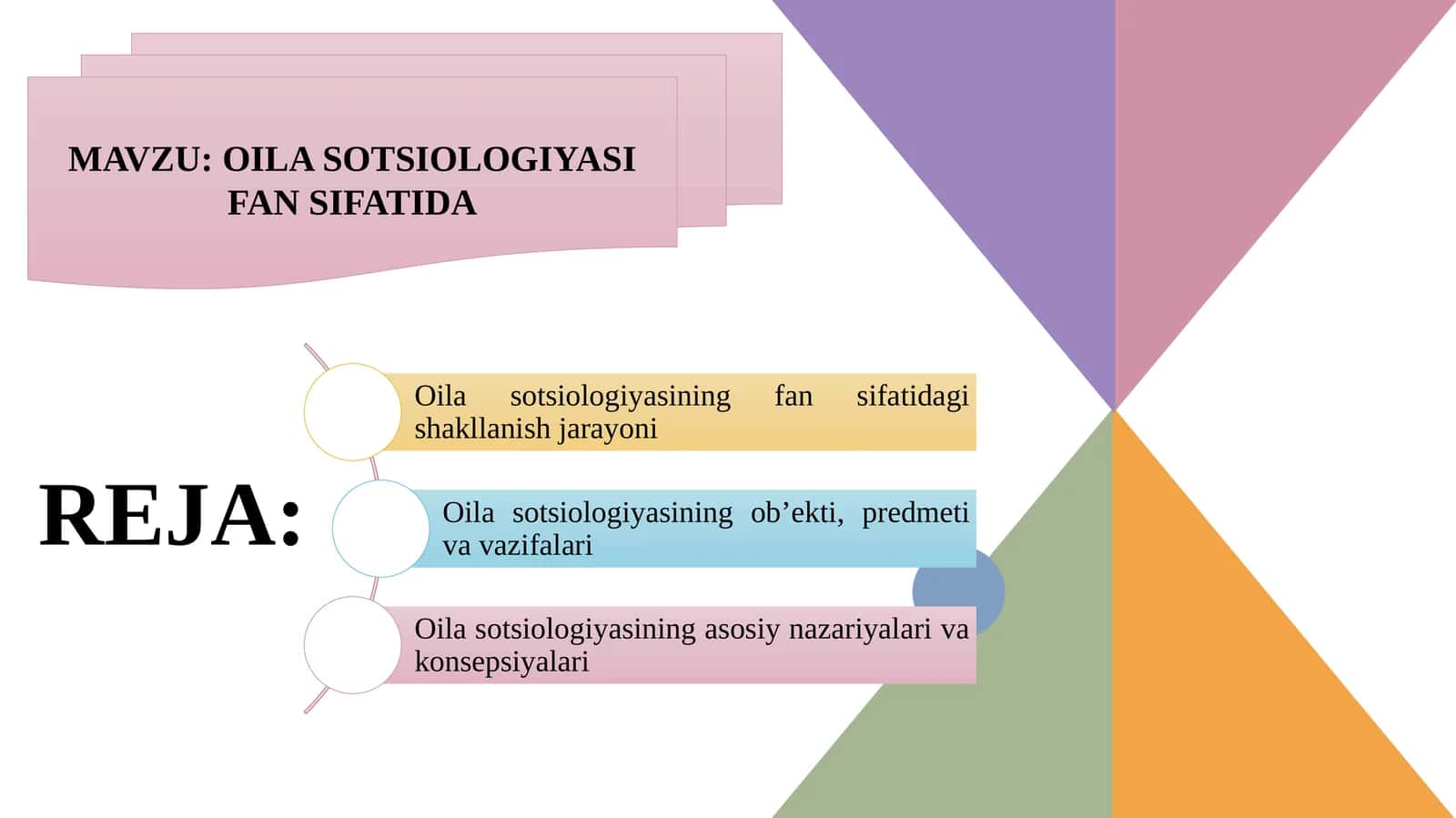 OILA SOTSIOLOGIYASI FAN SIFATIDA 1