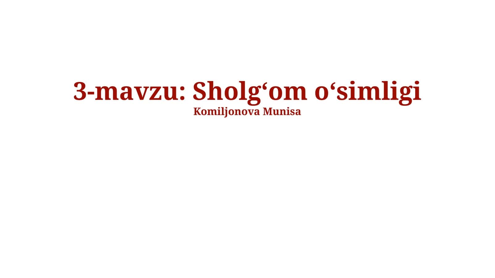 Turnip o'simligi 1