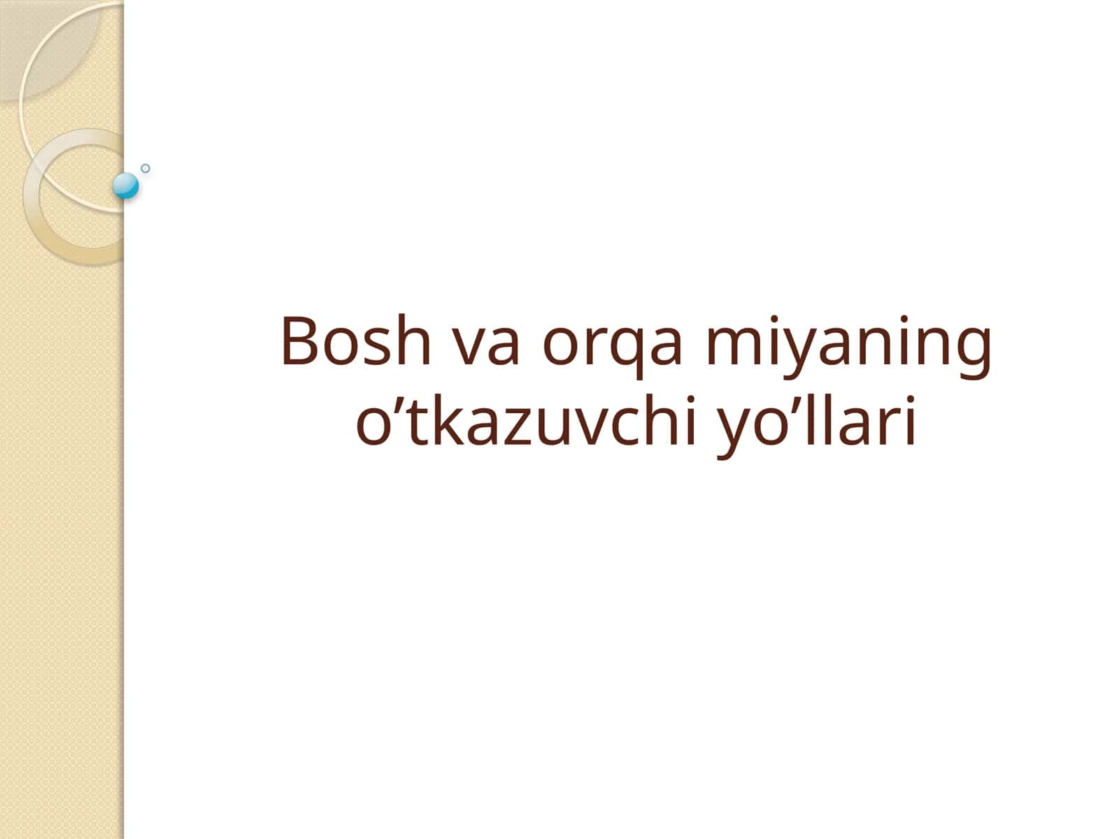 O’tkazuvchi yo’llar 1
