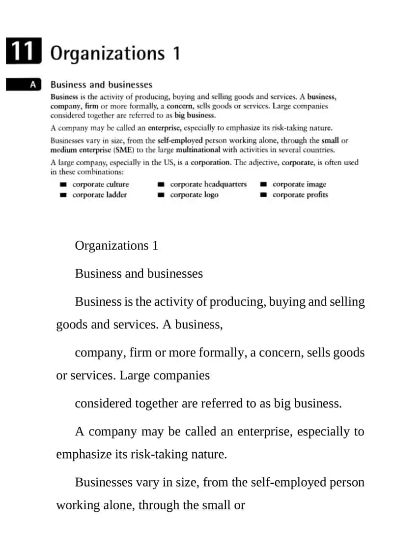 Business and Commerce 1