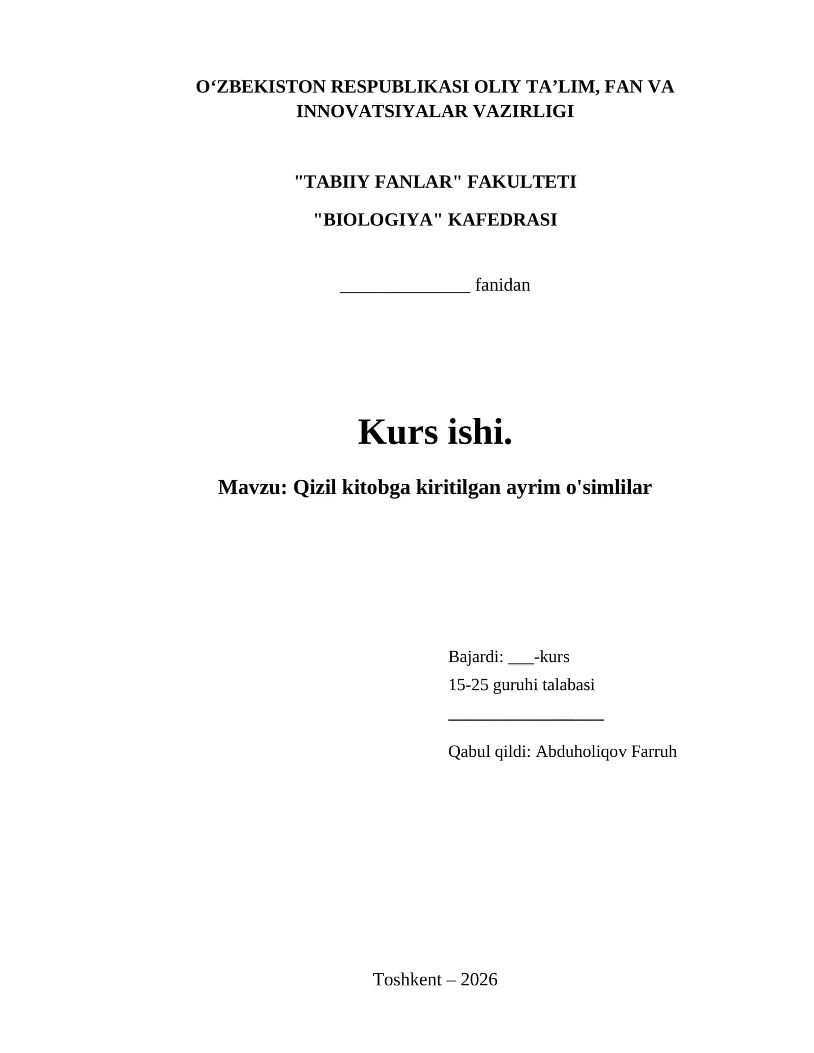 Qizil kitobga kiritilgan ayrim o'simlilar 1