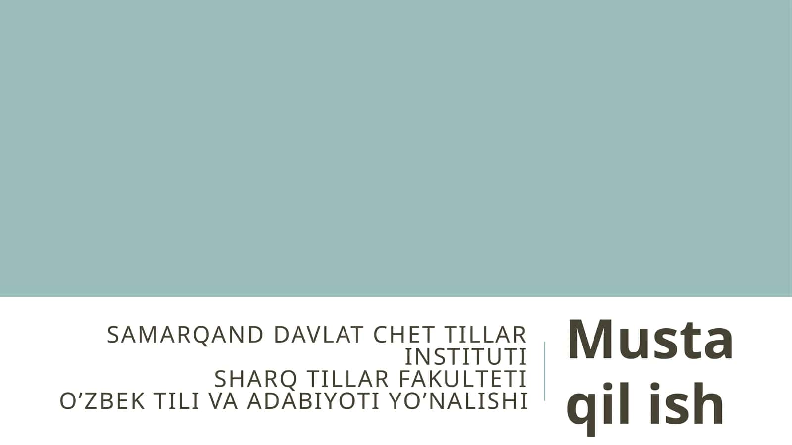 Leksikologiyaning obyekt, predmet va vazifalari 1