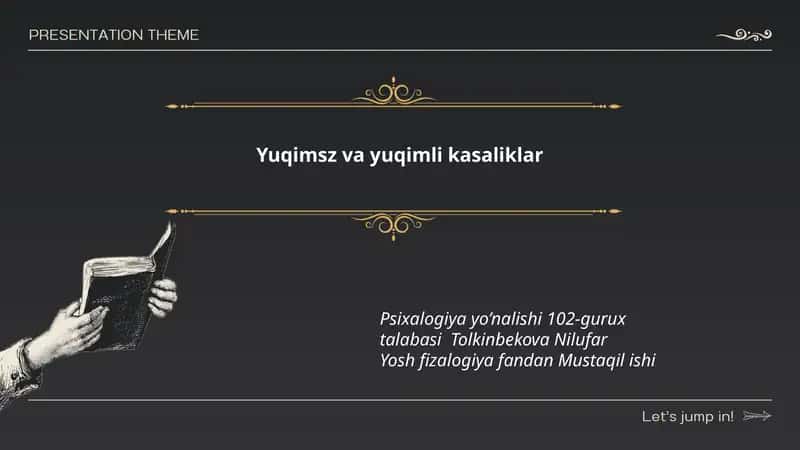 Yuqimsz va yuqimli kasaliklar 1