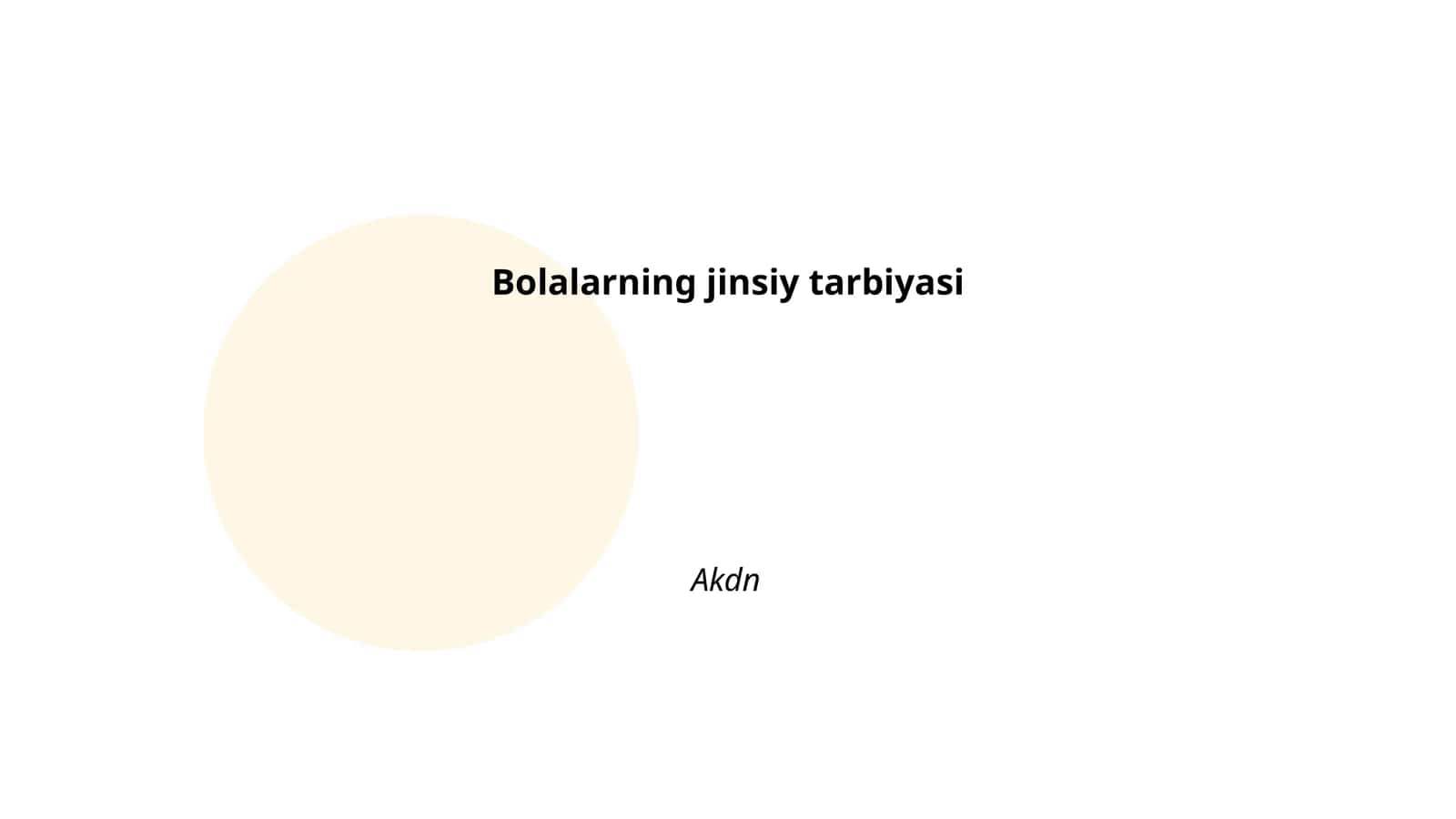 Bolalarning jinsiy tarbiyasi 1