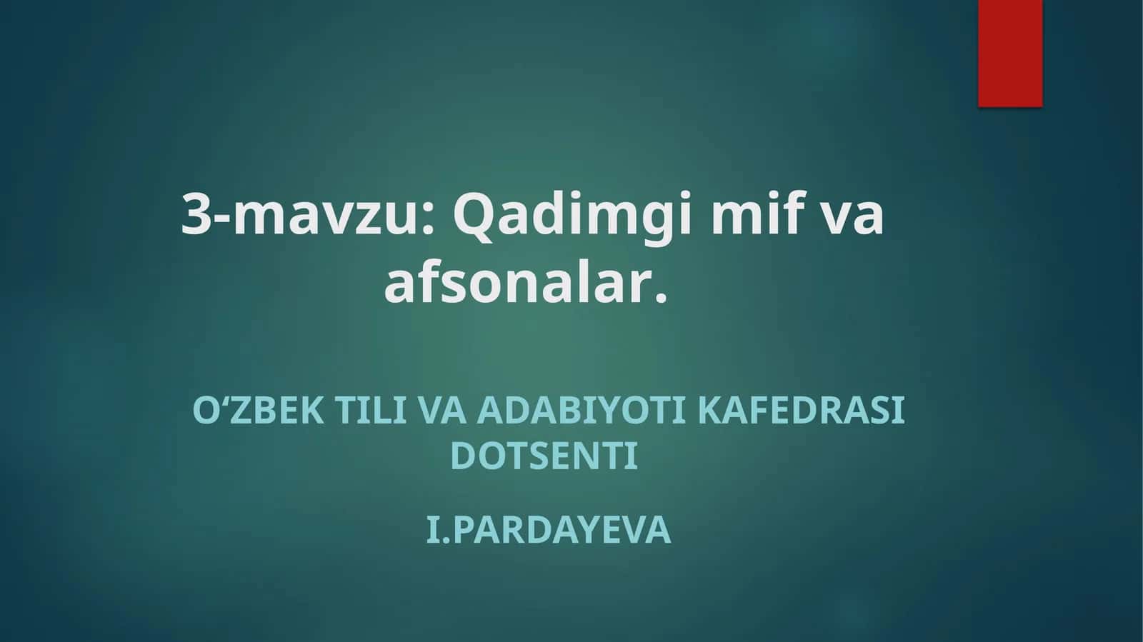 Qadimgi mif va afsonalar 1