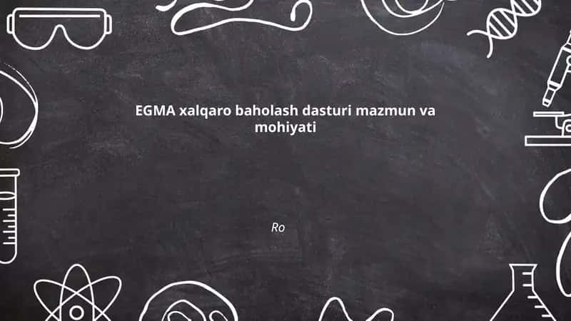 EGMA (Erta sinflar uchun matematika baholash) dasturi 1