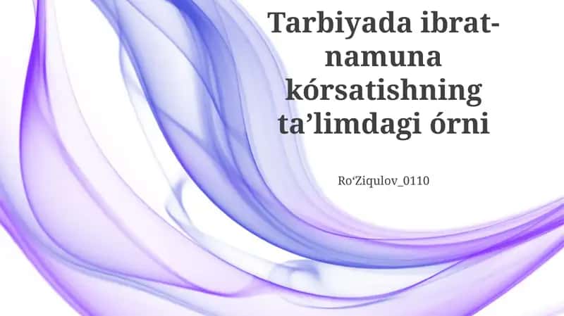 Namunali rol modellar 1