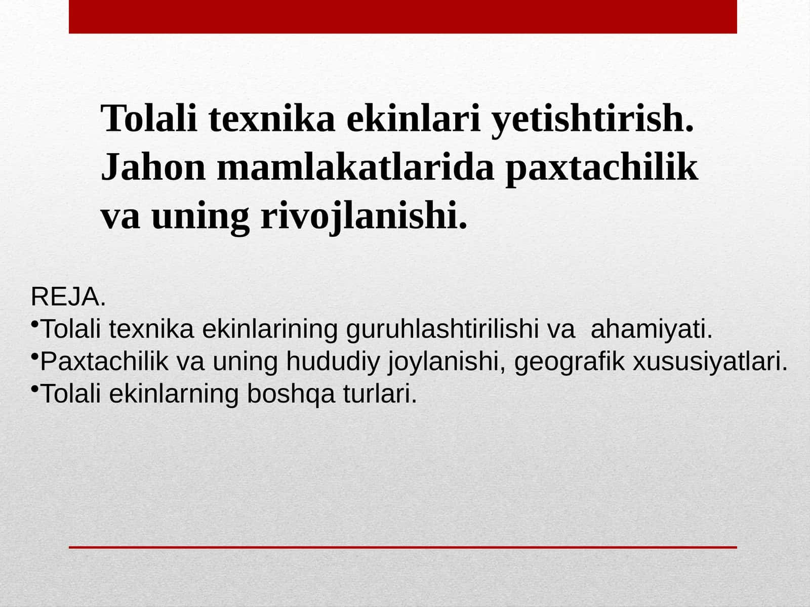Tolali texnika ekinlari 1