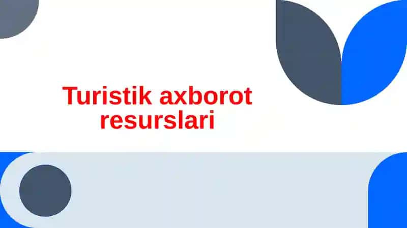 Turistik axborot resurslari