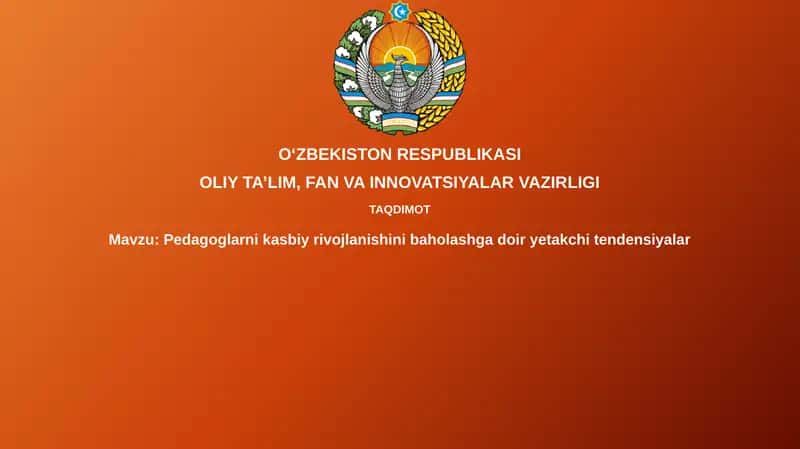 Zamonaviy Pedagoglik baholash 1