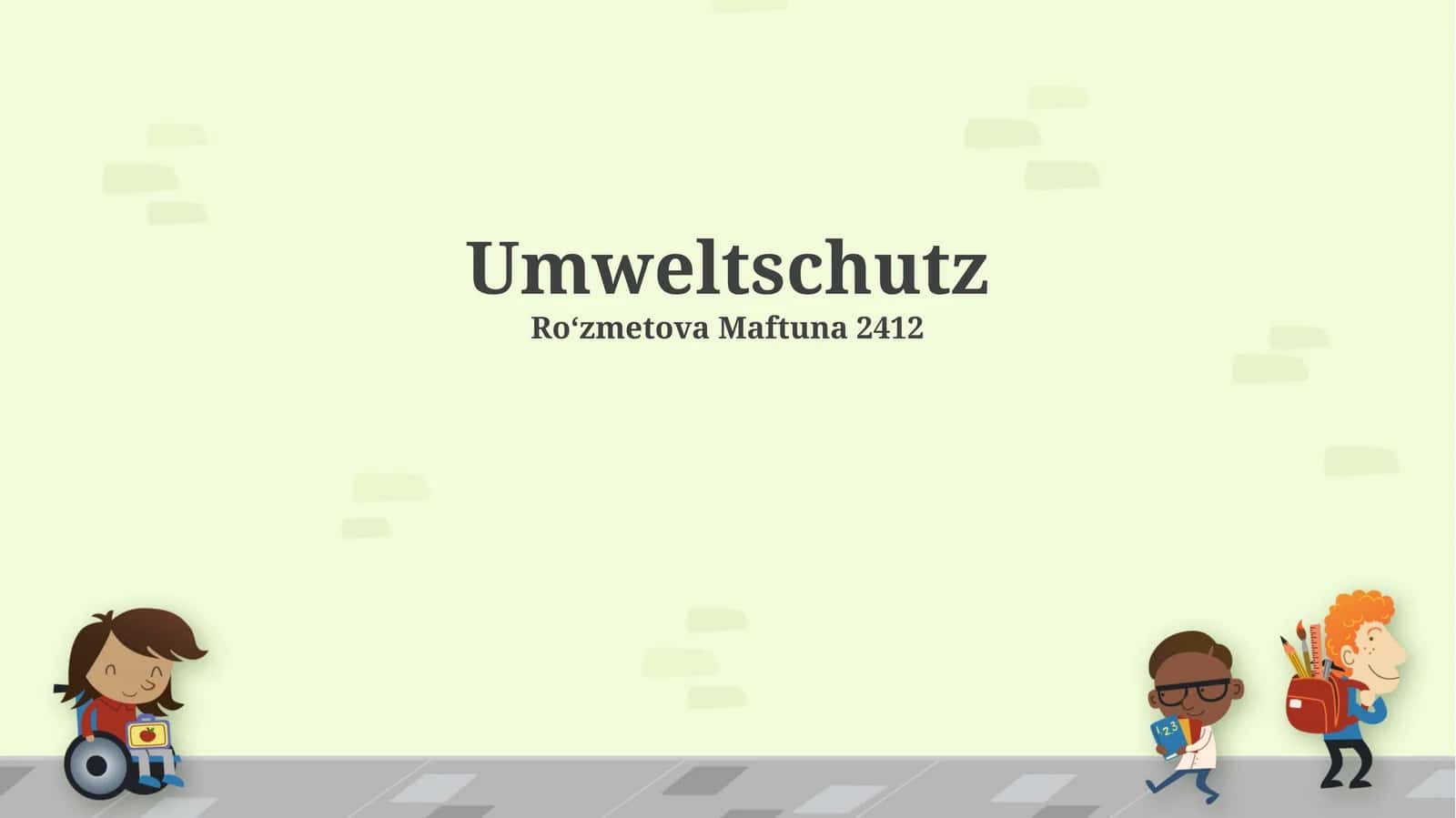 Umweltschutz 1