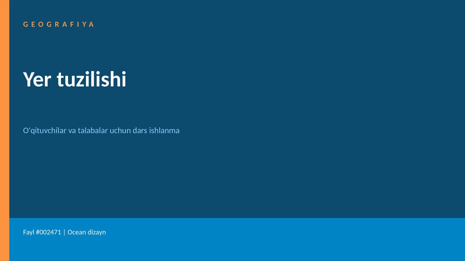 Yer tuzilishi 1