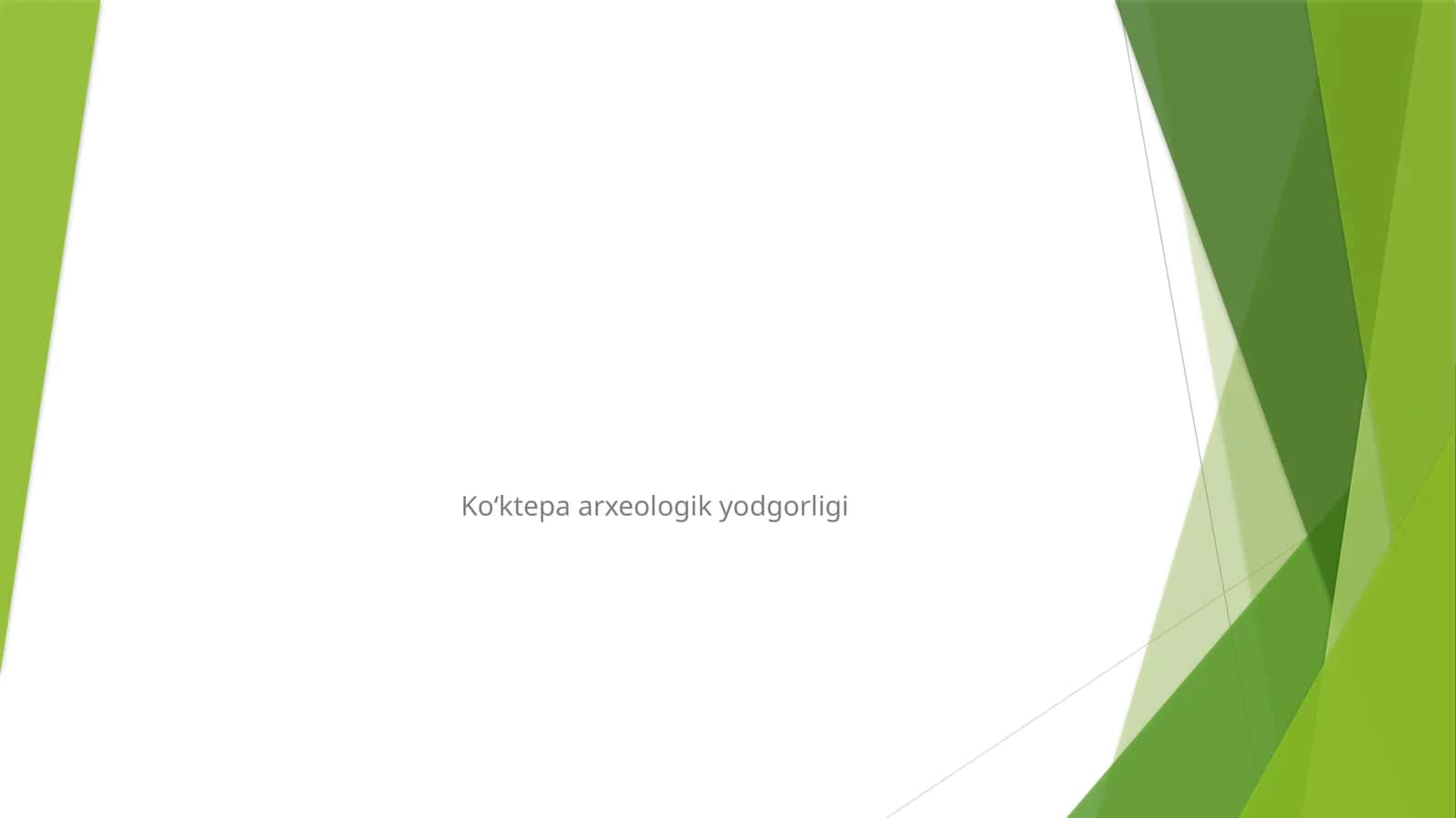 Koʻktepaarxeologik yodgorligi 1