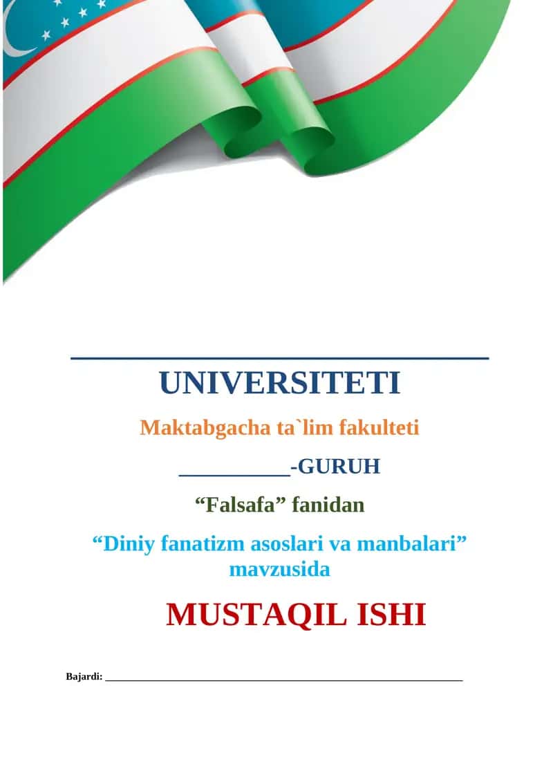 Diniy fanatizm asoslari va manbalari 1