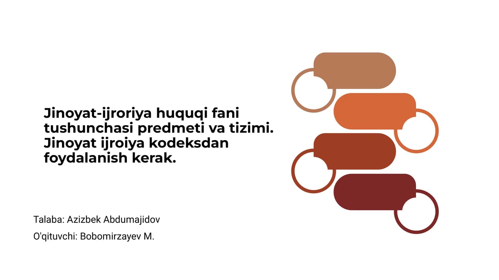 Jinoyat-ijroiya huquqi fani 1