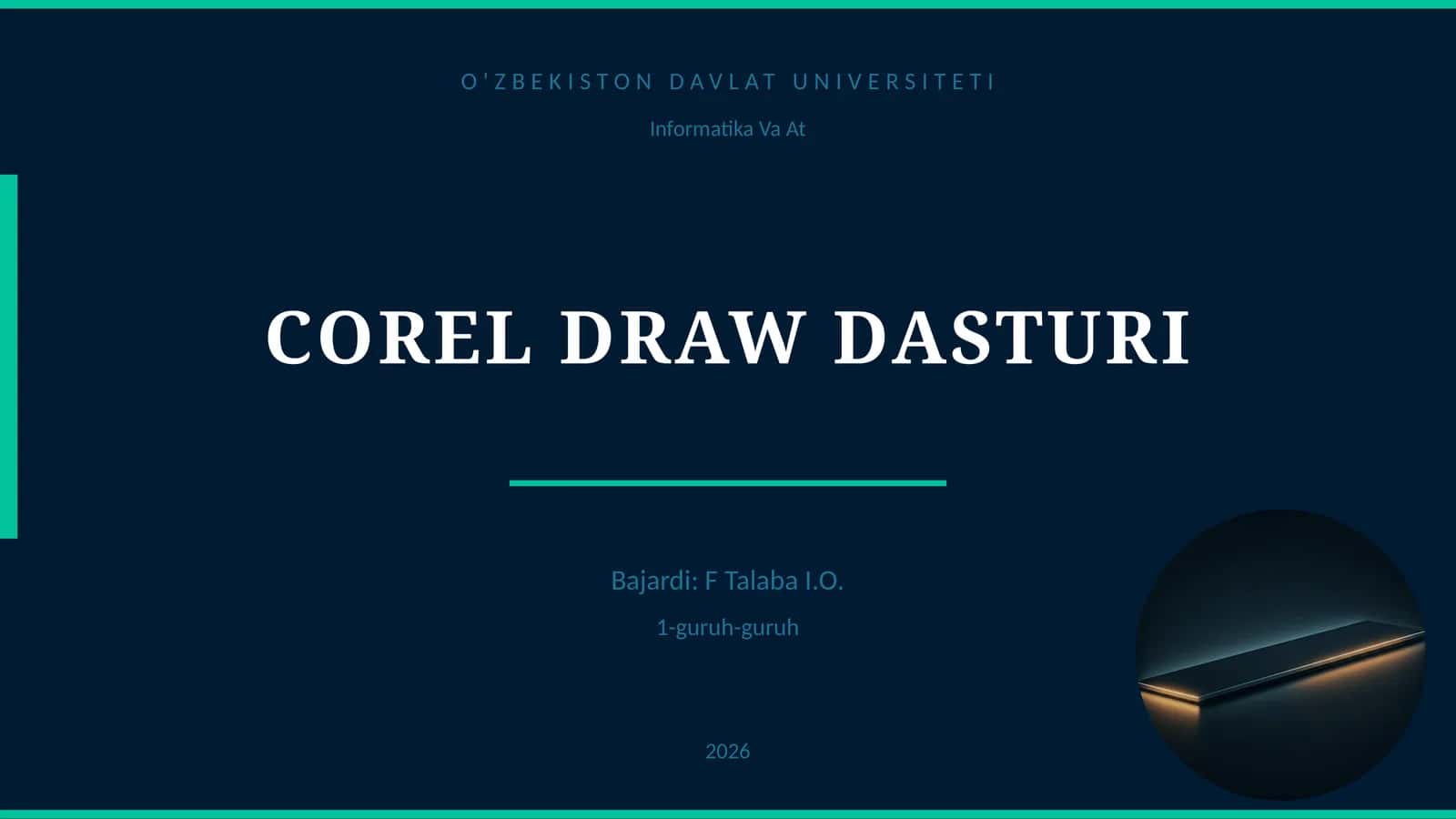 COREL DRAW DASTURI 1