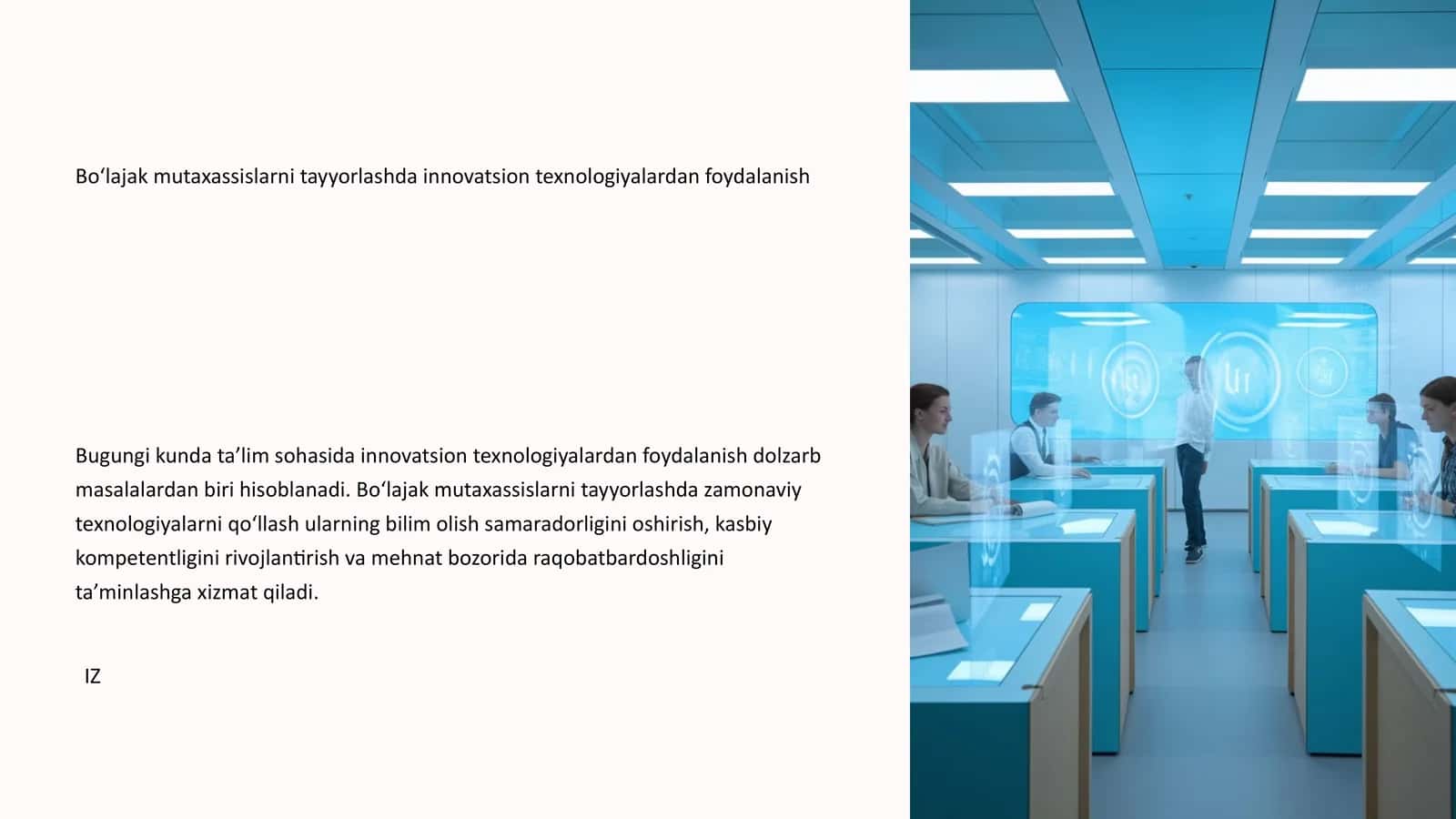 Bo‘lajak mutaxassislarni tayyorlashda innovatsion texnologiyalardan foydalanish 1