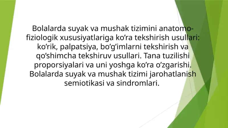 Bolalardagi suyak va mushaktilar anatomiyasi va fiziologiyasi 1