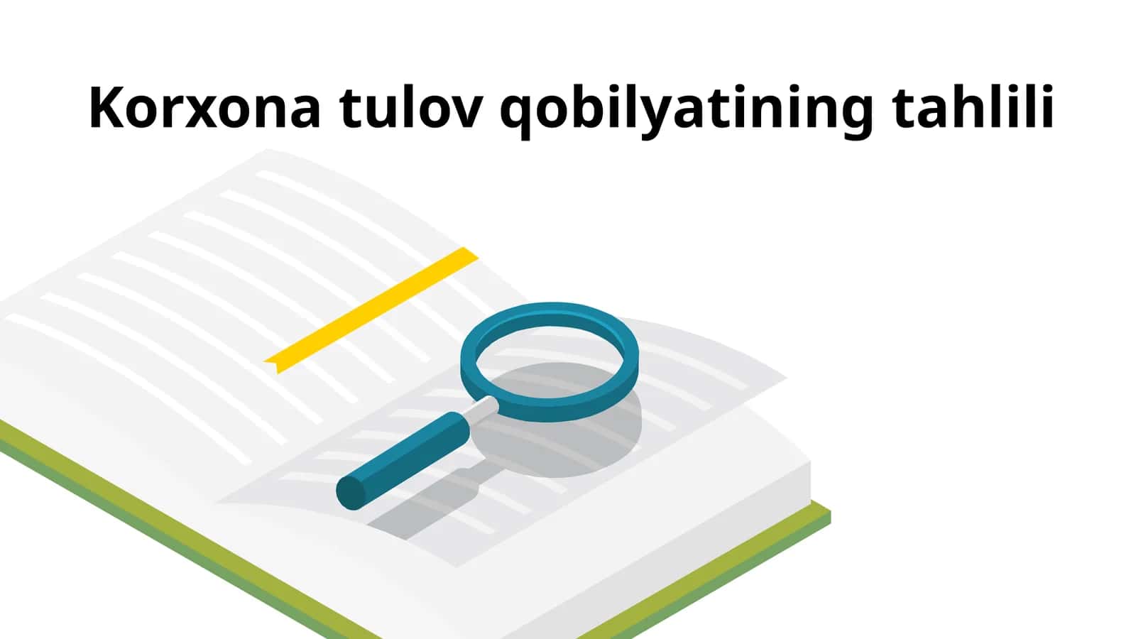 Korxona tulov qobilyatining tahlili 1