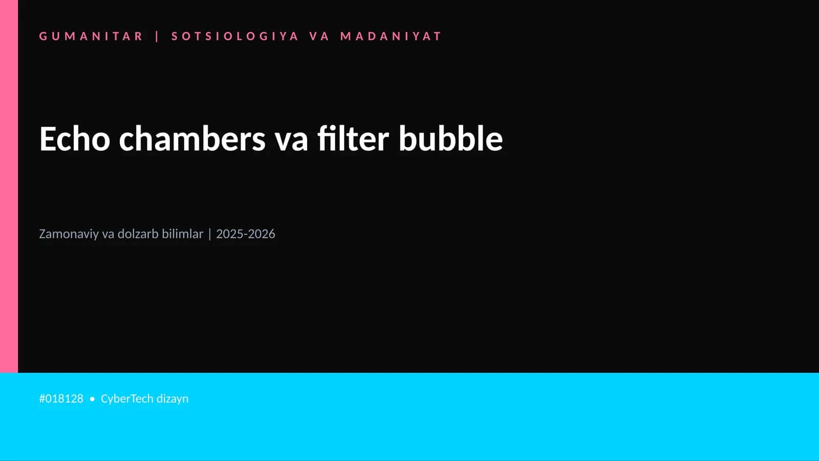 Echo chambers va filter bubble 1