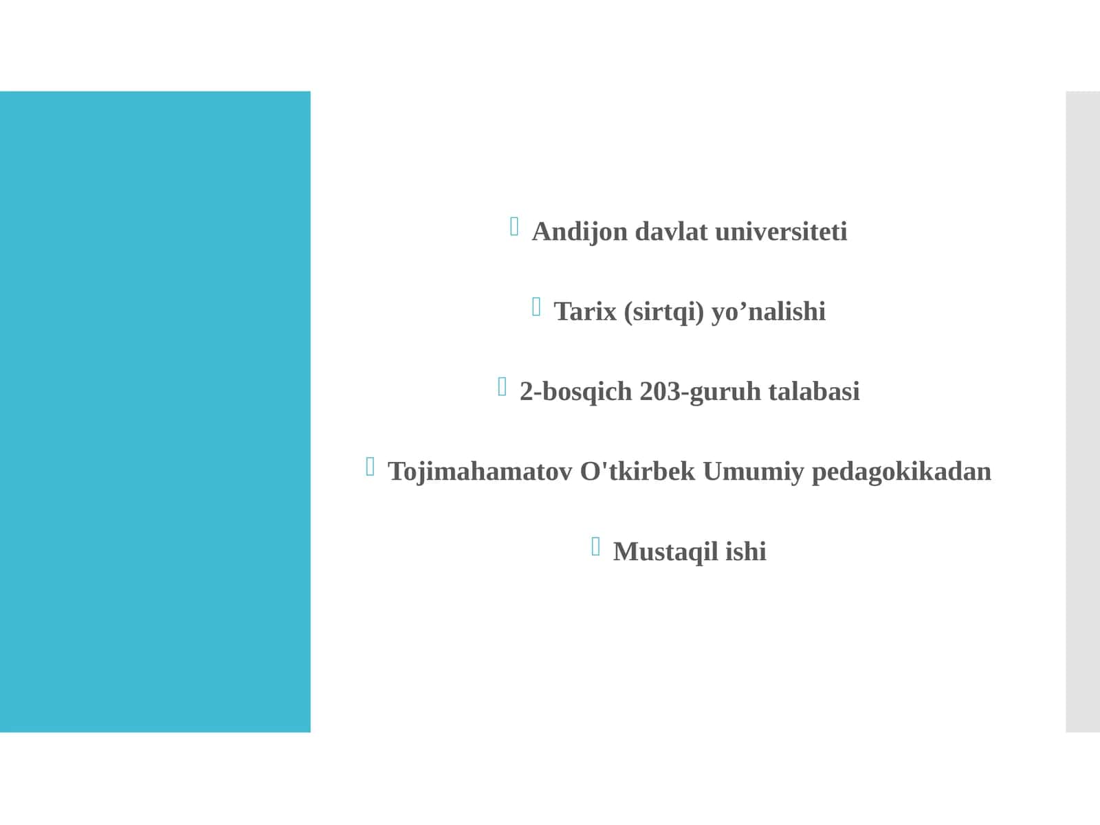 Ta'lim metodlari va vositalari: mavzuga kirish 1