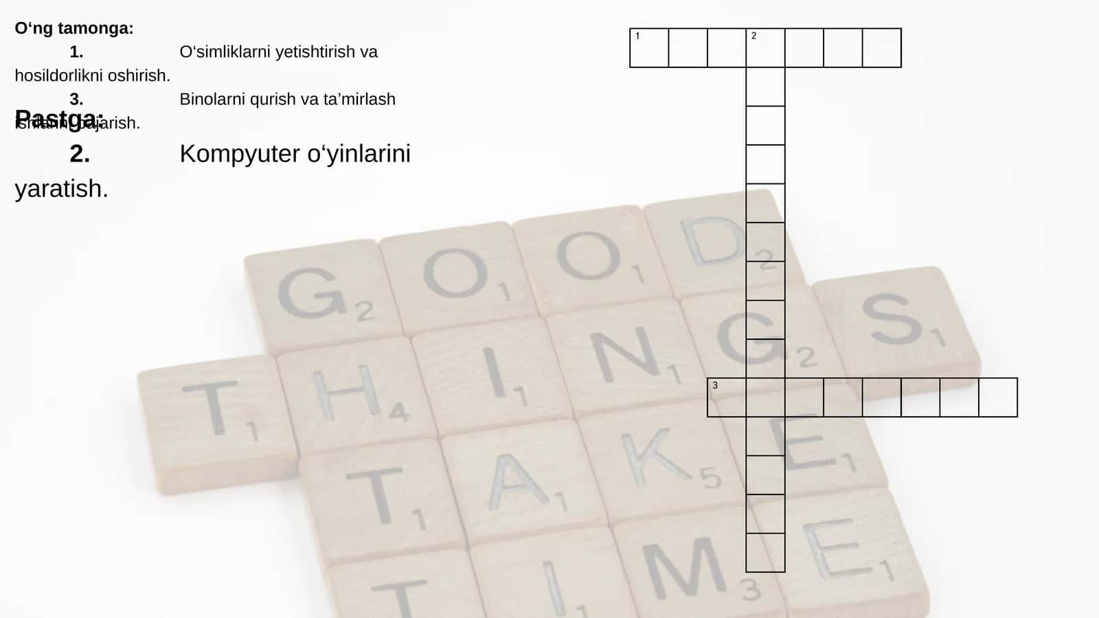 O‘simliklarni yetishtirish va hosildorlikni oshirish 1