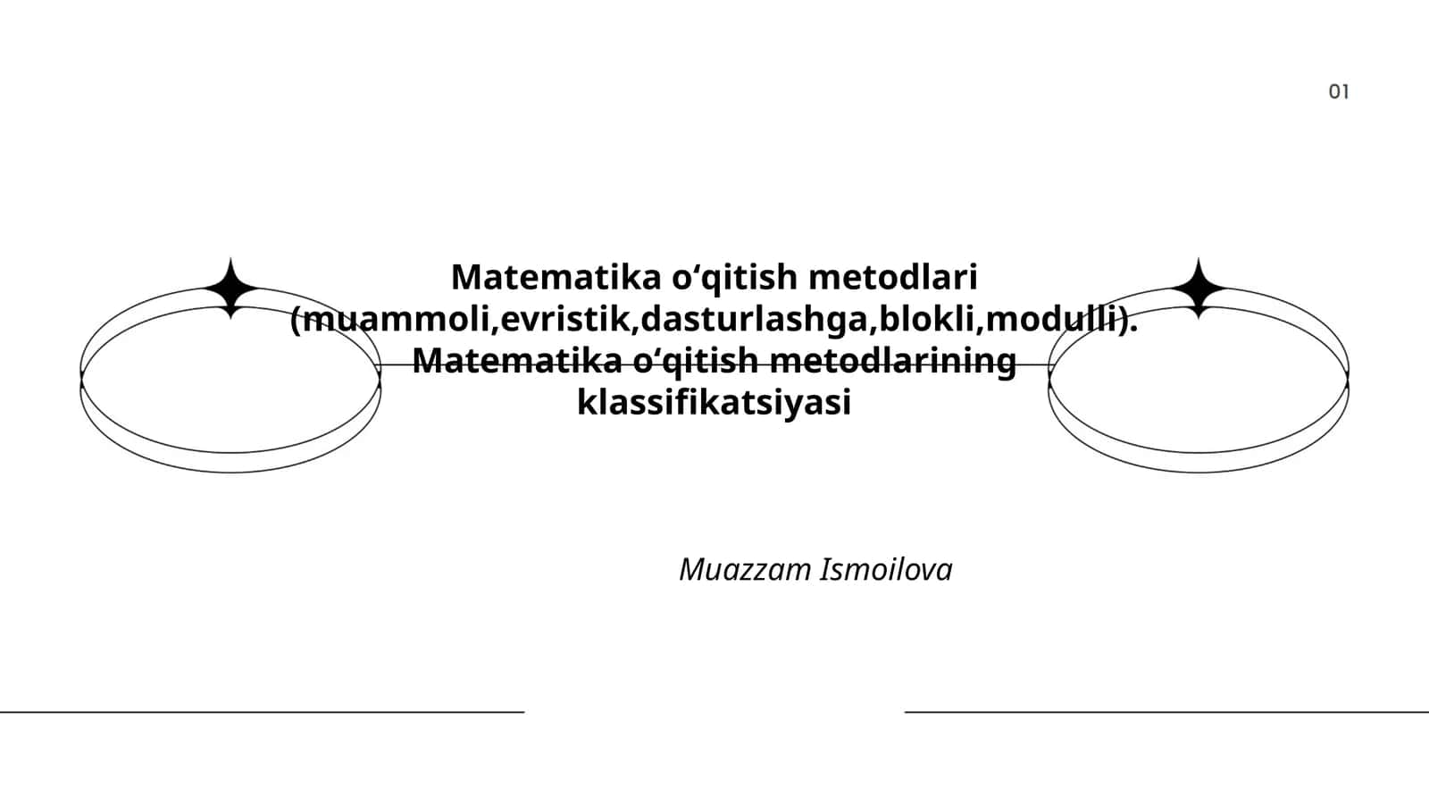 Matematika oʻqitish metodlari (muammoli,evristik,dasturlashga,blokli,modulli) 1