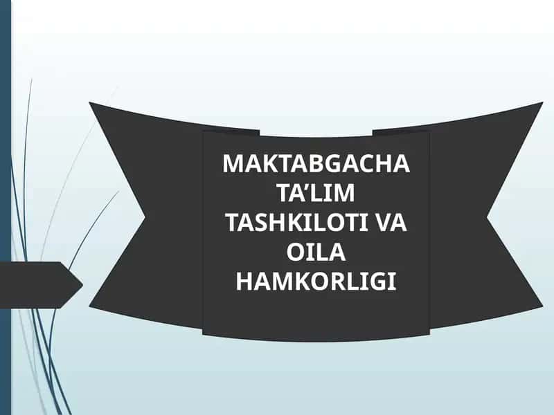 Maktabgachata’lim Tashkiloti va Oila Hamkorligi 1