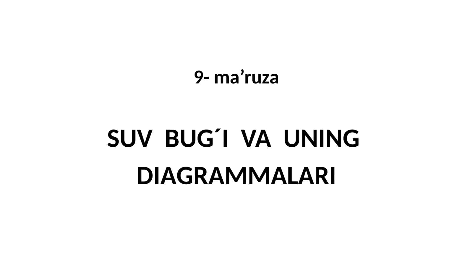 SUVBUG´IVAUNING DIАGRАMMАLARI 1
