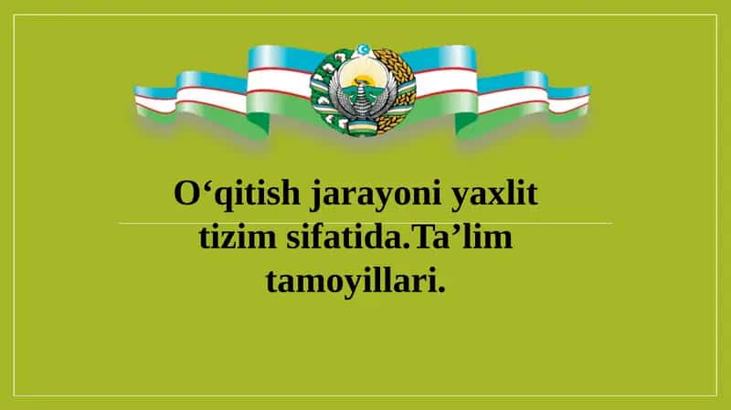 Umumiy pedagogika 1