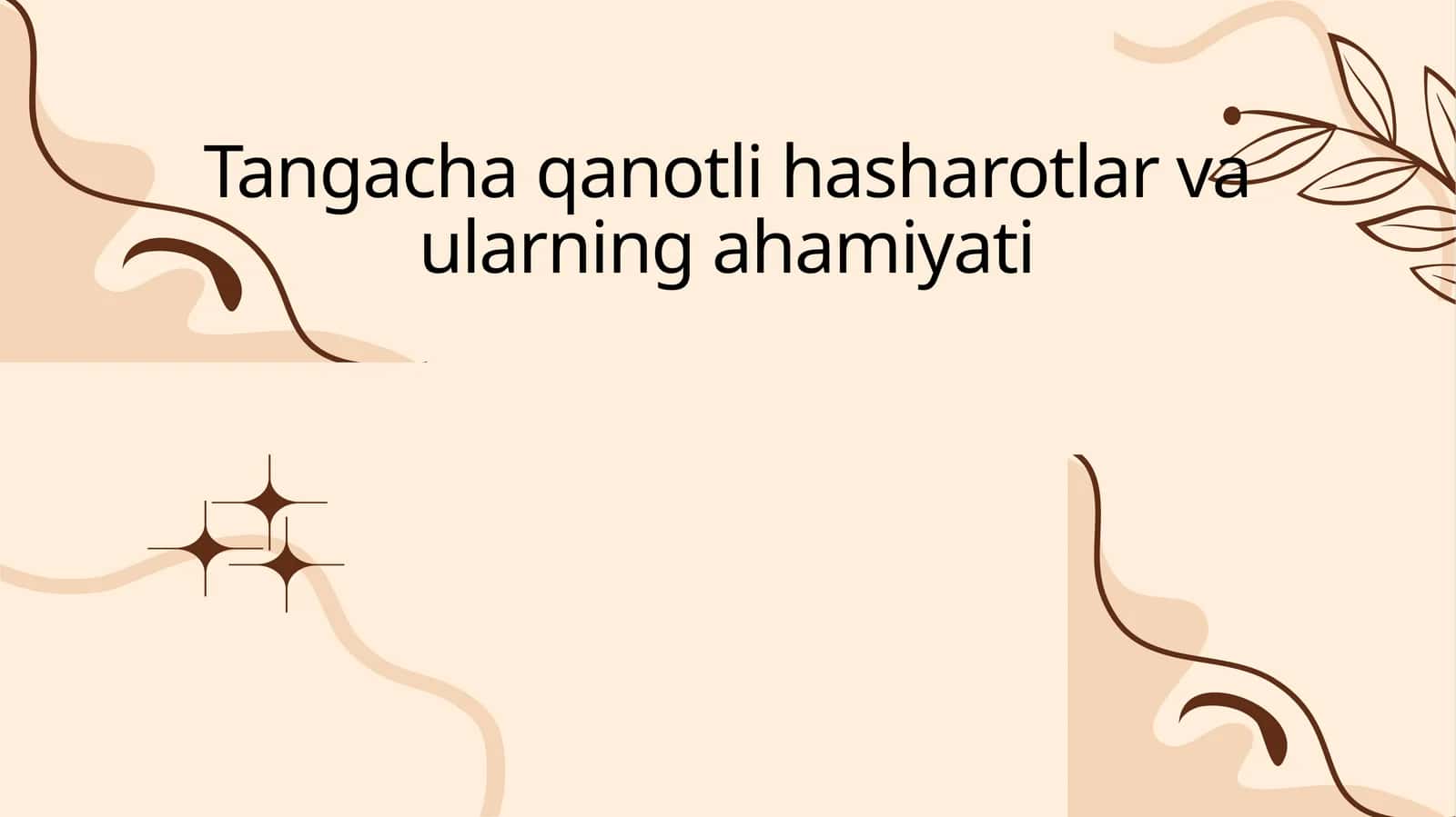 Tangʻacha Qanotlilar 1