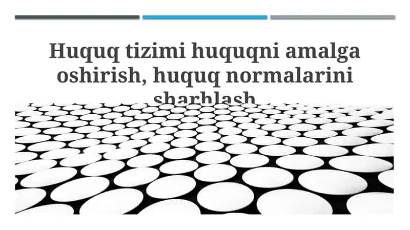 Huquqiy tizim: tushuncha va tuzilishi 1