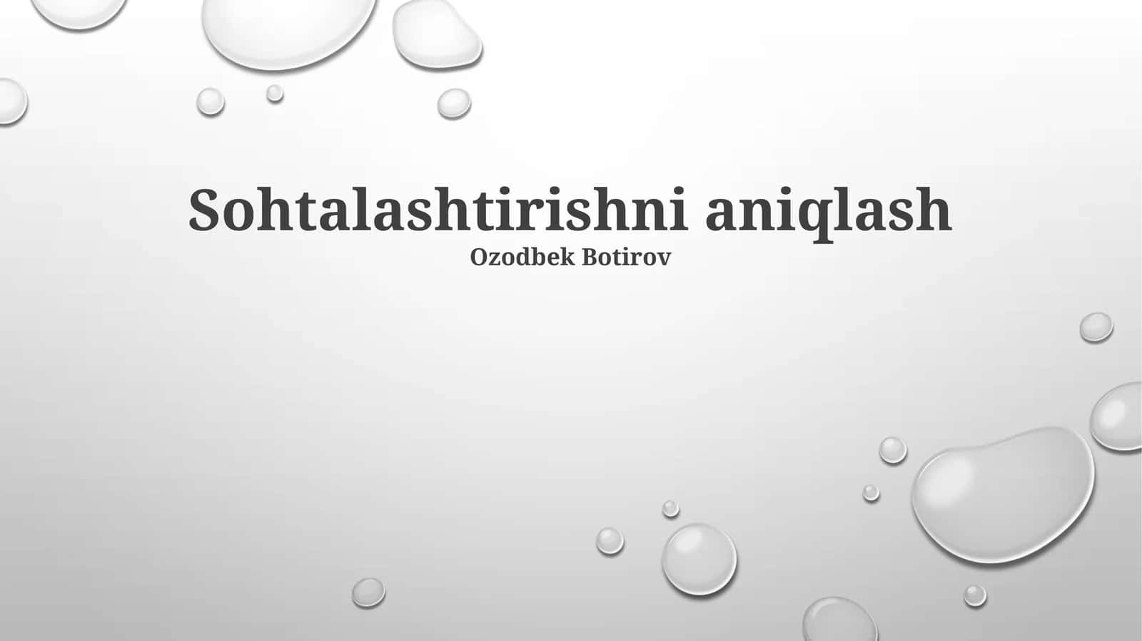 Oqartirish 1