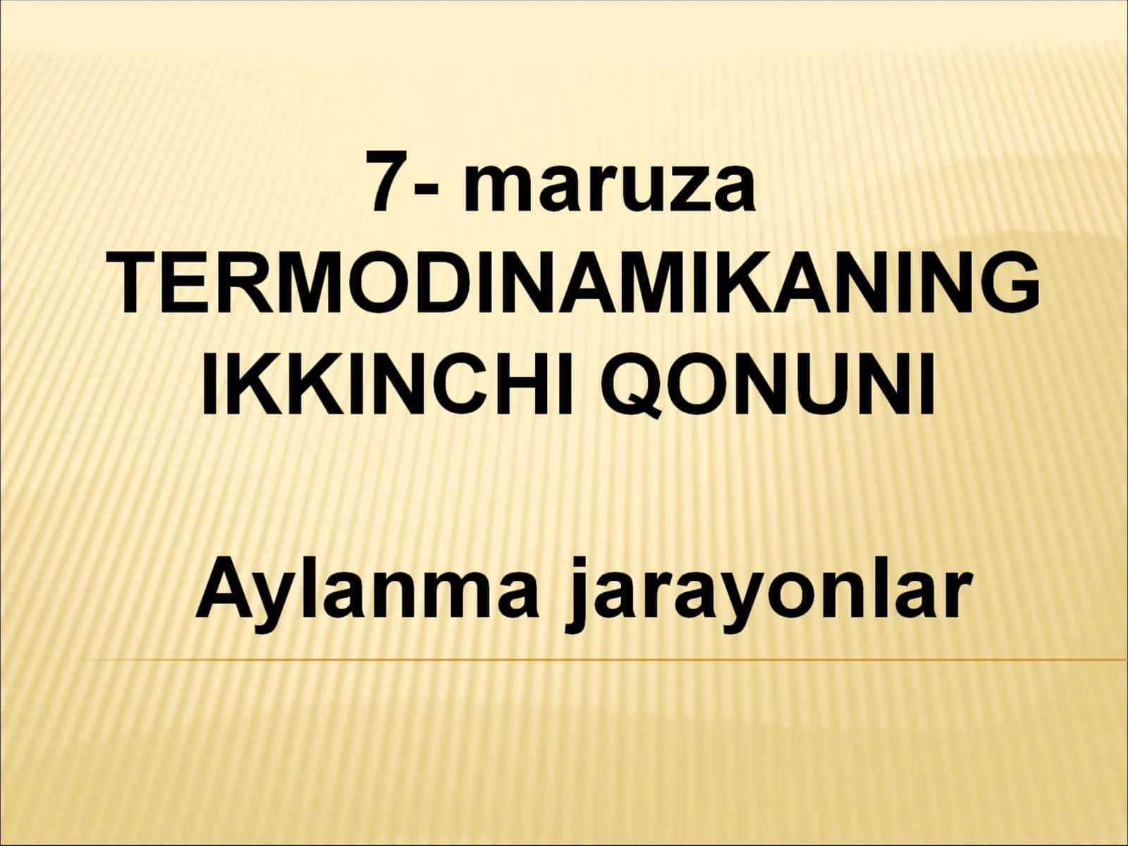 Aylanma jarayonlar 1
