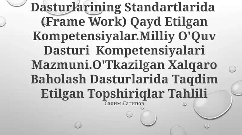 Matematika O'Qitish Metodikasi 1