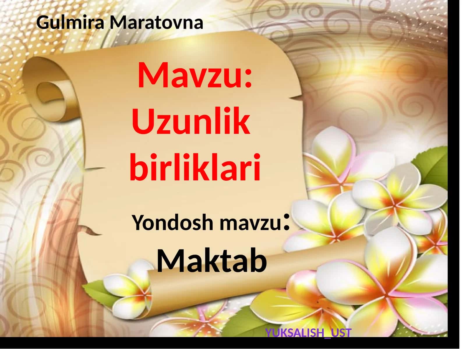 Uzunlik birliklari 1