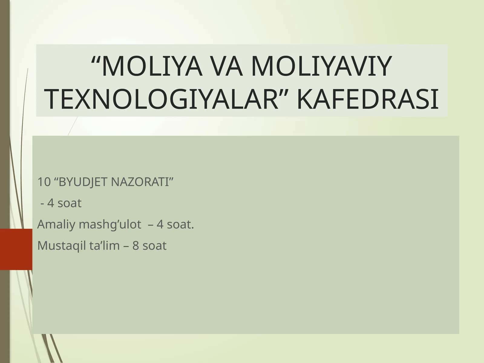 BYUDJET NAZORATI 1