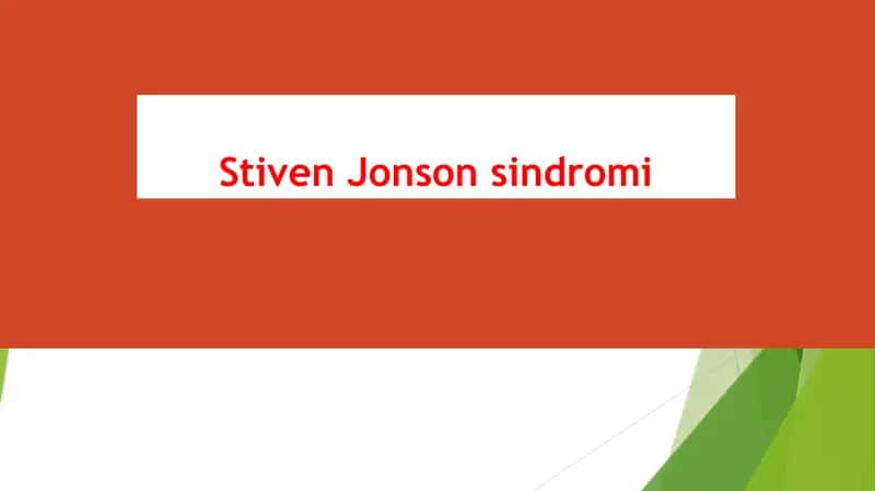 Stiven Jonson sindromi 1