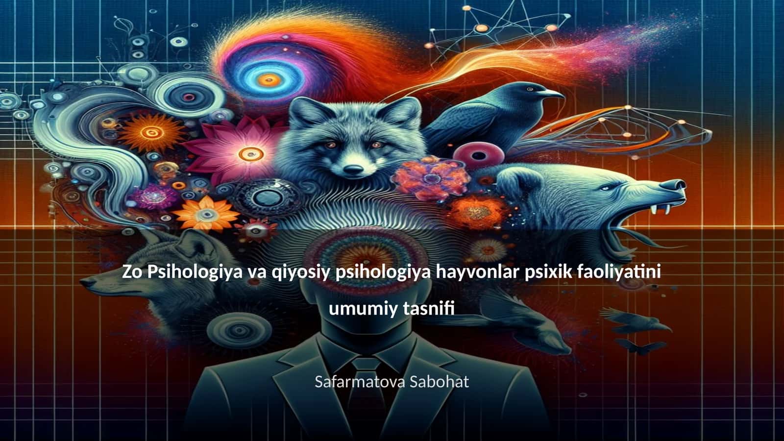 Zo Psihologiya va qiyosiy psihologiya hayvonlar psixik faoliyatini umumiy tasnifi 1