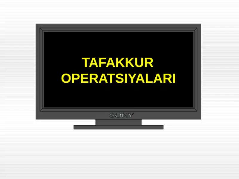 tafakkur operatsiyalari 1