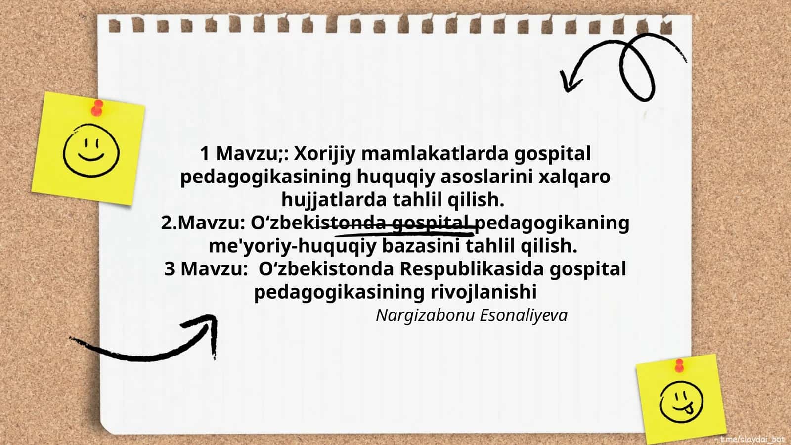 O‘zbekistonda gospital pedagogikasining me'yoriy-huquqiy bazasini tahlil qilish 1